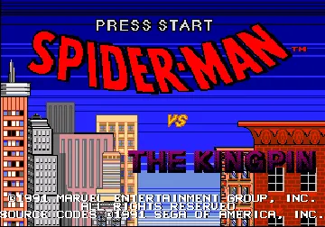 Spider-Man (World) (Sega) screen shot title